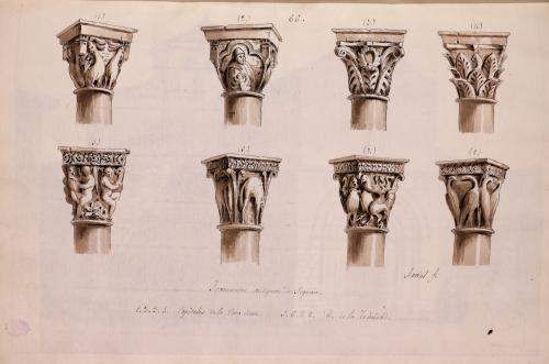 Capiteles románicos de la iglesia de la Veracruz y de la Trinidad de Segovia