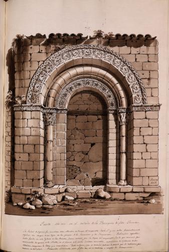 Puerta de la iglesia de San Román de Segovia