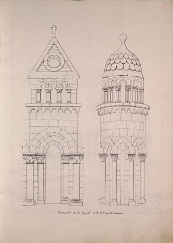 Detalles del cimborrio de la catedral de Zamora
