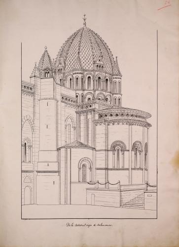La torre del Gallo y ábside de la catedral vieja de Salamanca