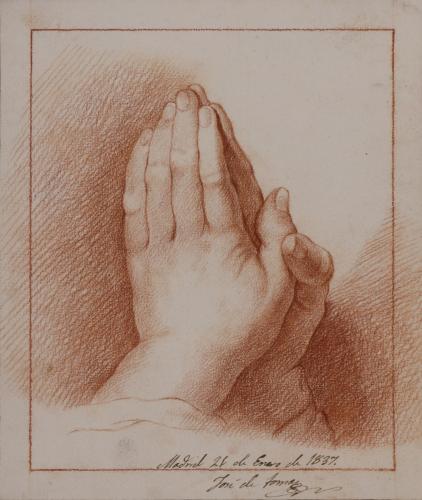 Estudio de manos en actitud de orar