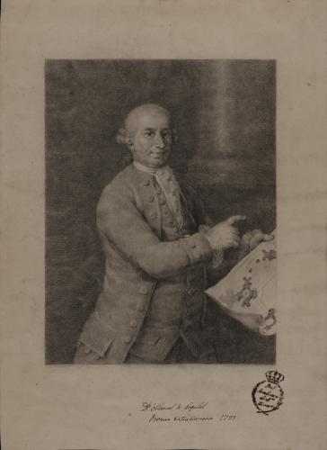 Estudio del retrato de Ventura Rodríguez de Goya