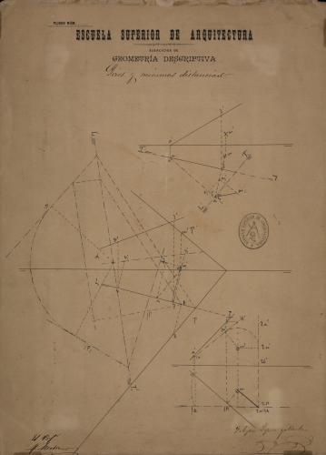 Ejercicio de geometría descriptiva