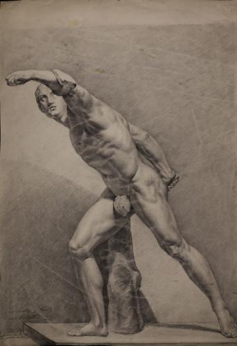 Estudio del gladiador Borghese