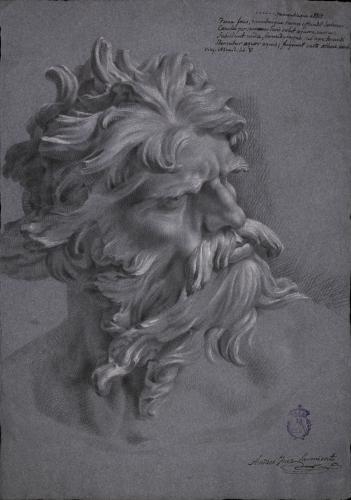 Estudio de la cabeza del Neptuno de Bernini