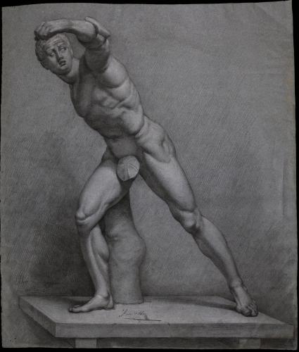 Estudio del gladiador Borghese