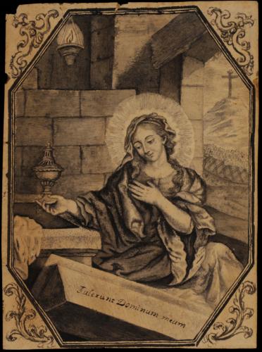 María Magdalena ante el sepulcro de Cristo