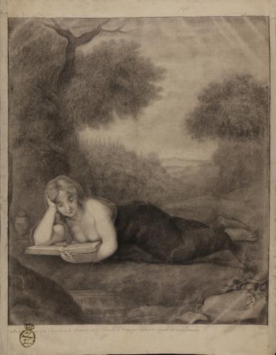 Estudio de la Magdalena leyendo de Correggio