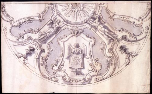 Fragmento de decoración para una cúpula.