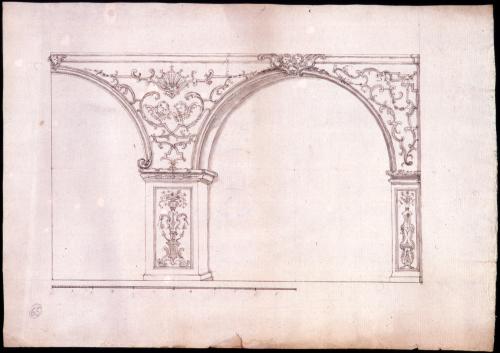 Fragmento de decoración para un arco.