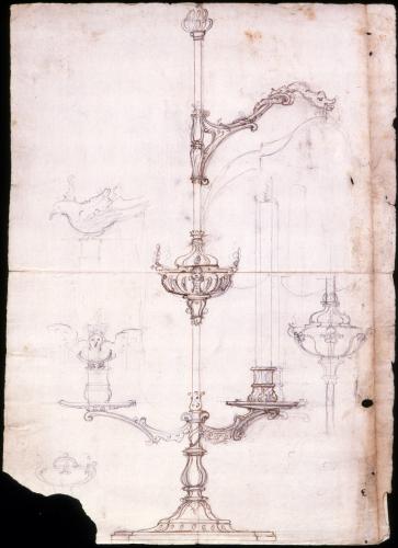 Decoración de candelabro.