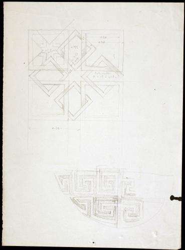 Mezquita-Catedral de Córdoba. Detalles de la decoración geométrica de un tímpano y una celosía.