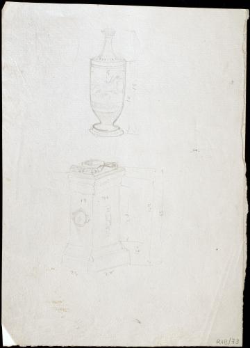 Lekythos y pedestal
