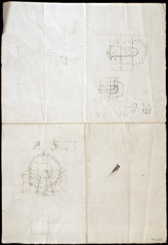 Secciones de escalera de caracol ¿Catedral de León?