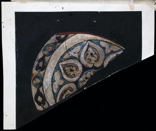 Medina Azahara. Fragmentos de cerámica de barro vidriado.