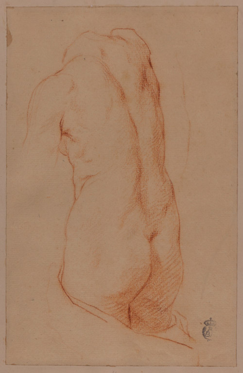 Desnudo femenino de espaldas. Copia de un torso antiguo. RABASF