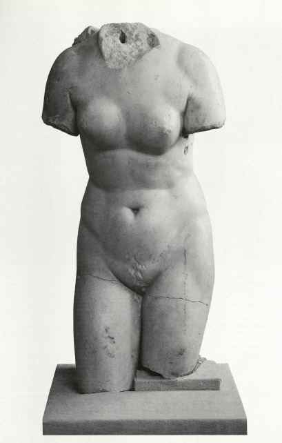 Roman Copy after an Original of 2-3. Cent. b. C., antique female torso (restored in 1804 and after 1945), acquired in Rome 1782, Pawlowsk, Museum of the Park sculptures