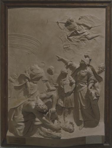 Alegoría de Minerva acompañada de la Prudencia encaminando a la juventud al templo de la inmortalidad