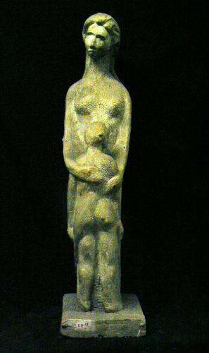 Maternidad (figura completa de la madre y el hijo)