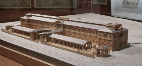 Maqueta de todo el edificio que se proyectó para Gabinete de Historia Natural y Academia de Ciencias según proyecto de D. Juan de Villanueva en 1785