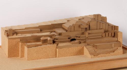 Maqueta del proyecto en su emplazamiento del Auditorio Manuel de Falla en Granada