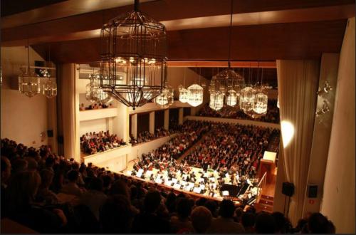 Maqueta de la sección de la sala del Auditorio Manuel de Falla en Granada