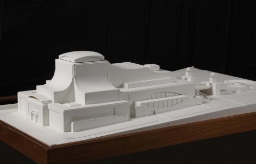 Maqueta de un proyecto para el Tanatorio municipal de la M-30, Madrid