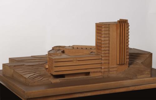 Maqueta de la Biblioteca del Instituto de Cooperación Iberoamericana