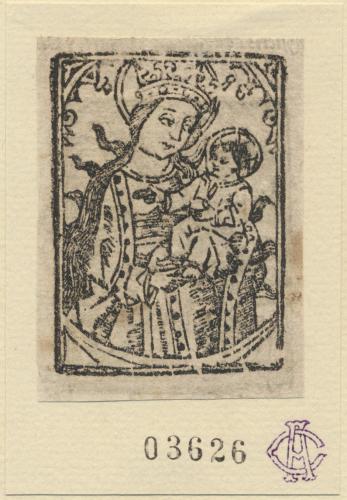 La Virgen María con el niño