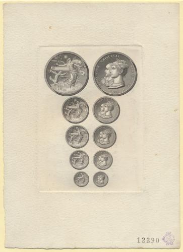 Anverso y Reverso de las medallas conmemorativas de la Exposición Universal de 1888