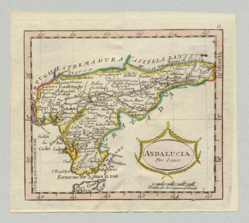 [Mapa de] Andalucía