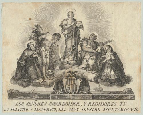 [La Inmaculada Concepción rodeada de Santos y Beatos]