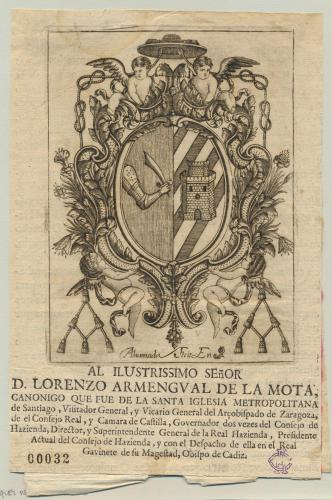 [Escudo de armas de Lorenzo de Armengual de la Mota, Obispo de Cádiz]