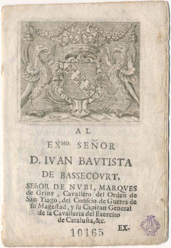 [Escudo de armas de Juan Bautista de Bassecourt]