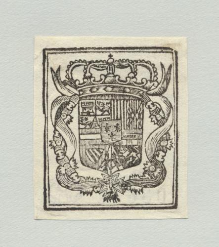 [Escudo del Cardenal infante de D. Luis Antonio de Borbón?]