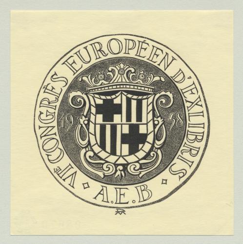 [Emblema del] VI Concreso Europeo de Ex Libris