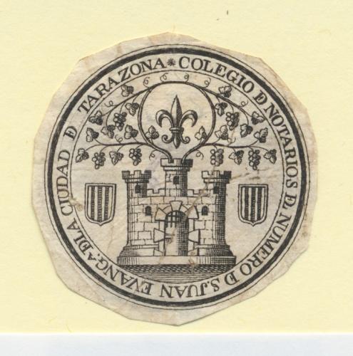 [Escudo del] Colegio de Notarios del Número de San Juan Evangelista de la Ciudad de Tarazona