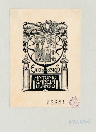 Ex Libris de Antonio García Llanos