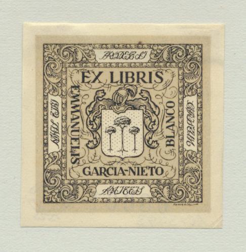 Ex Libris de Emmanuelis García-Nieto Blanco