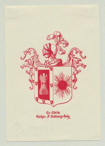 Ex-Libris Enrique F. Gutierrez-Roig