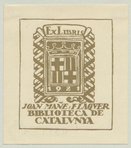 Ex Libris Joan Mañe Flaqver