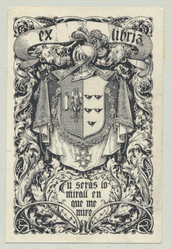 Ex Libris [Clemente Miralles de Imperial]