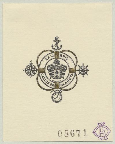 Ex Libris Carlos de Olañeta