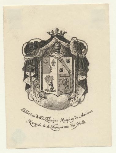 [Ex Libris] Biblioteca de D. Feliciano Ramírez de Arellano