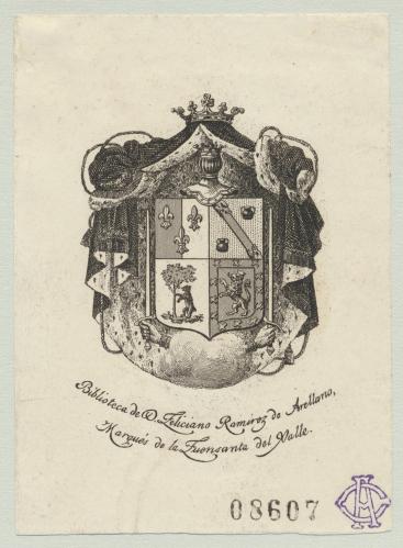 [Ex Libris] Biblioteca de D. Feliciano Ramírez de Arellano