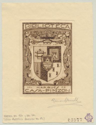 [Ex Libris] Biblioteca del Marqués de Casa-Pinzon