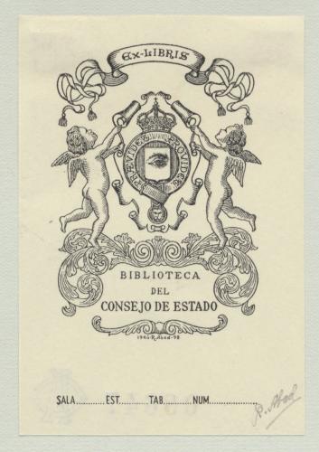 Ex Libris Biblioteca del Consejo de Estado