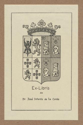 Ex Libris de D. José Infante de la Cerda