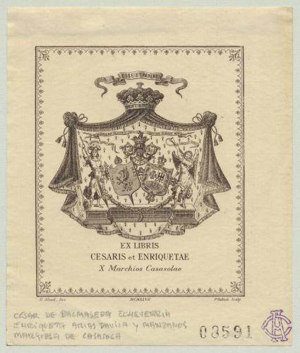 Ex Libris Cesaris et Enriquetae, X Marchios Casasolae