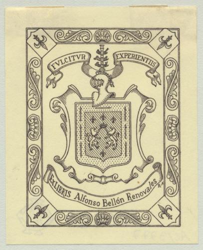 Ex Libris Alfonso Bellón Renovales